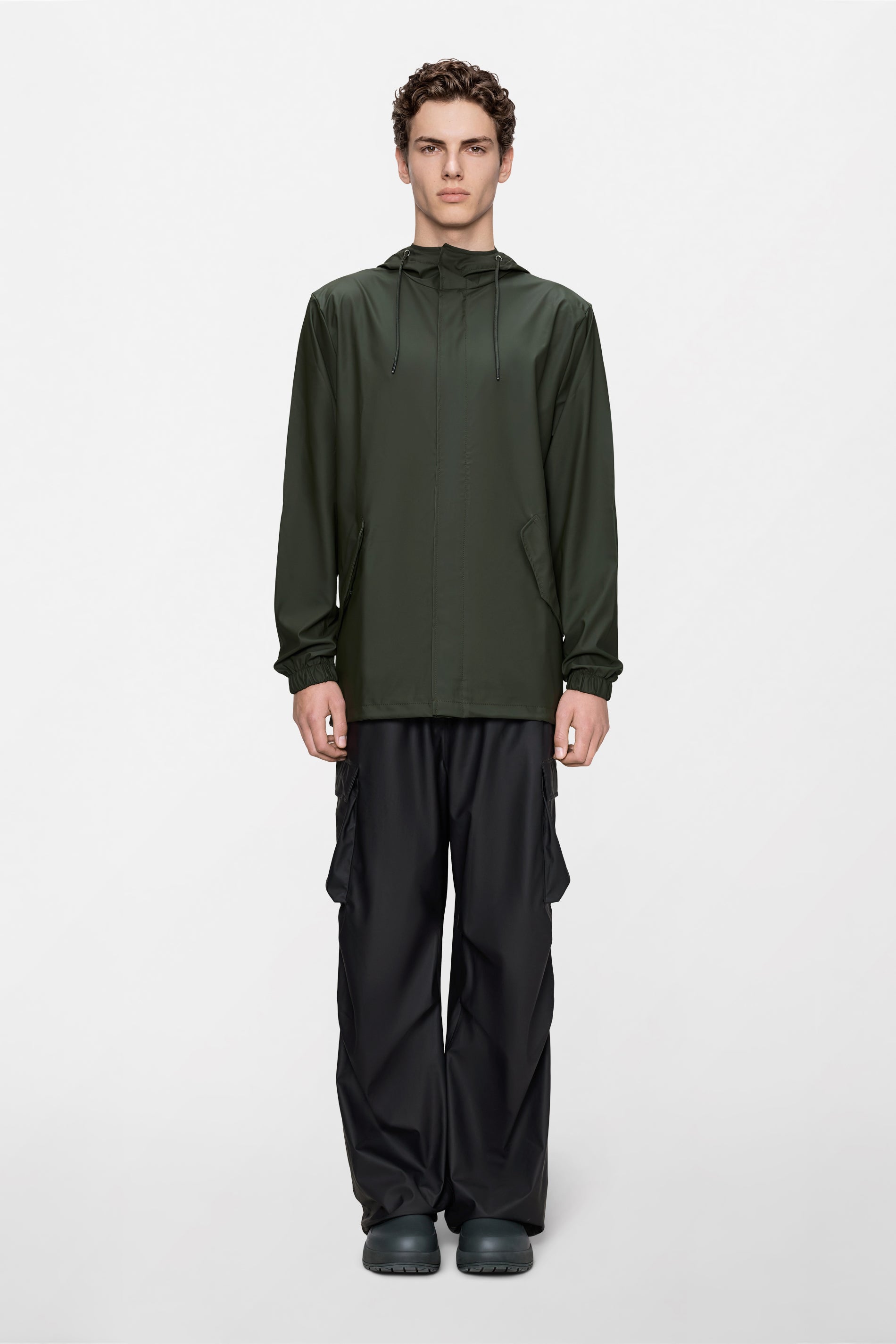 RAINS Fishtail Jacket Green Jacket