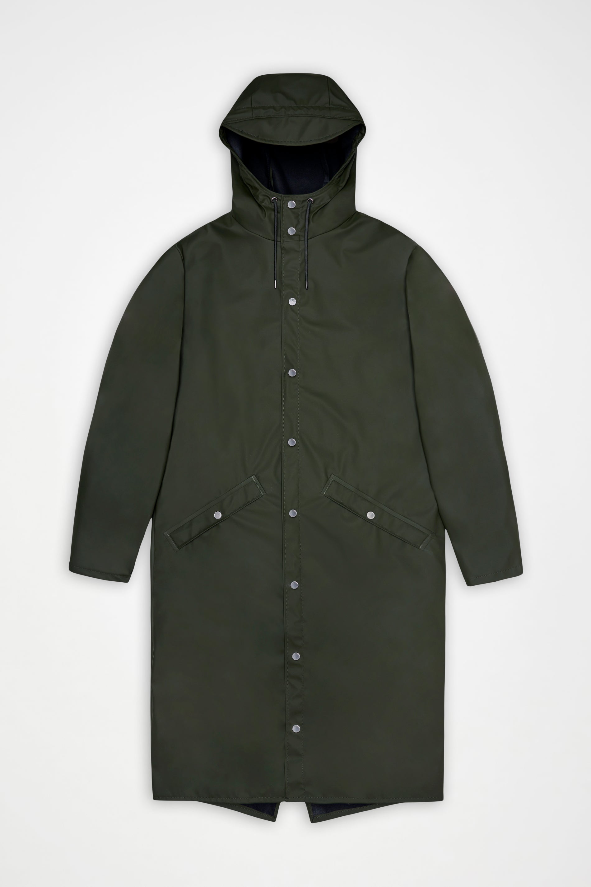 RAINS Longer Jacket Green Jacket