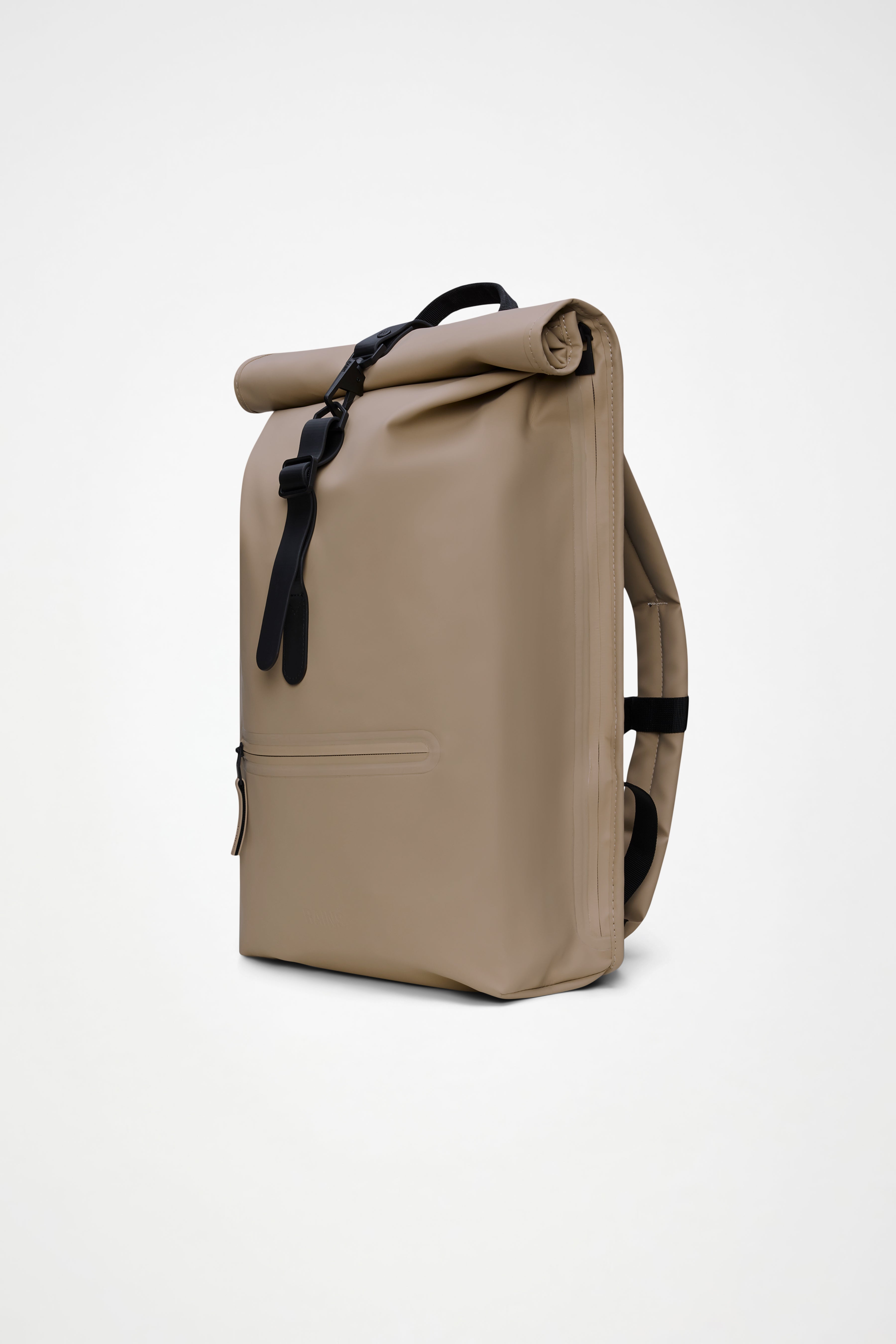 RAINS Rolltop Rucksack Beige 19L H48 x D11 x W32 cm Backpack